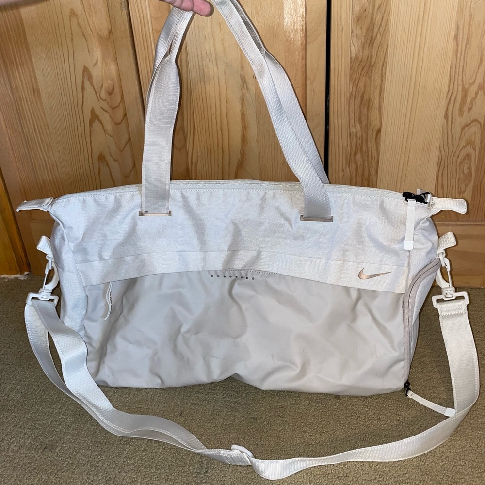 🌼Sold elsewhere! 🌼Cream/beige  Nike duffle